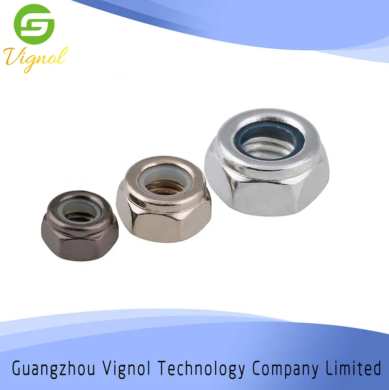 DIN985 M2 M3 M4 M5 M6 M8 M10 M12 Шестигранная нейлоновая вставка, контргайки