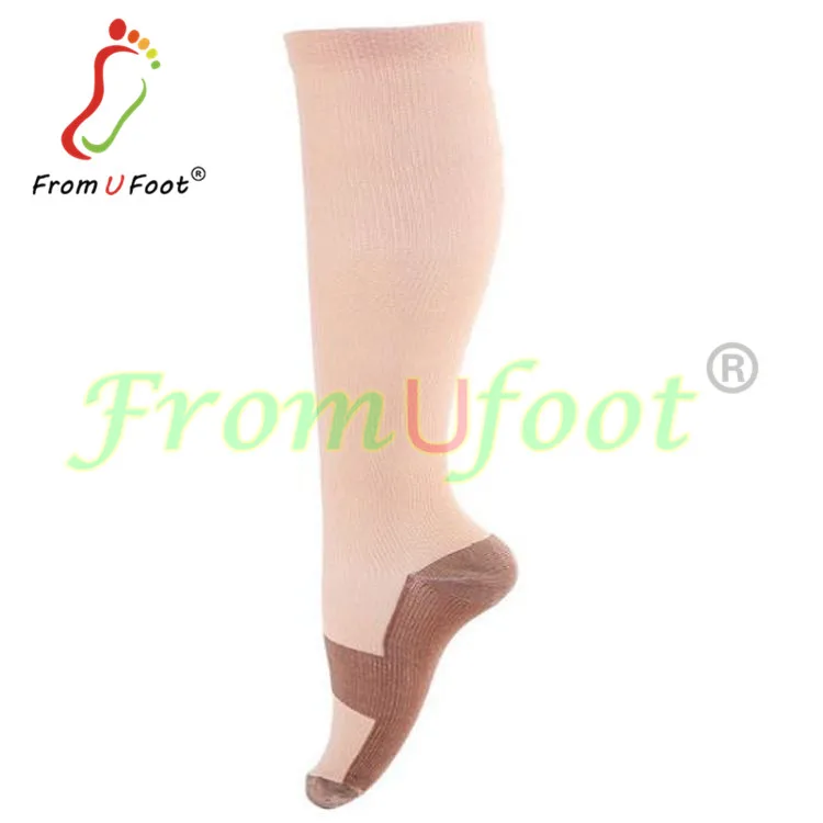 Compression Socks Anti Fatigue Copper Infused Knee High Socks Ache Relief Stockings for Men Women