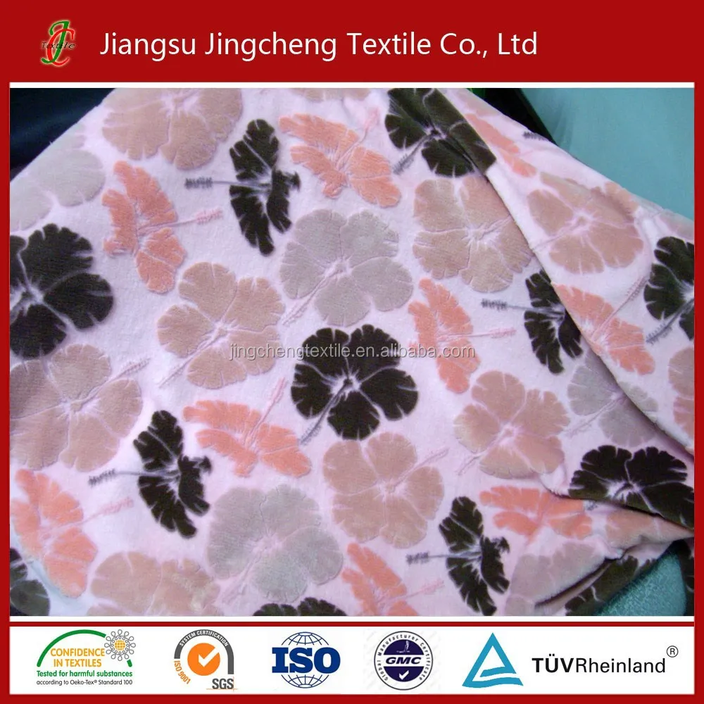 2021 hot sale 3D burned out printed flannel fleece fabric china hot sale winter comforter flannel patchwork quilt hig quality so