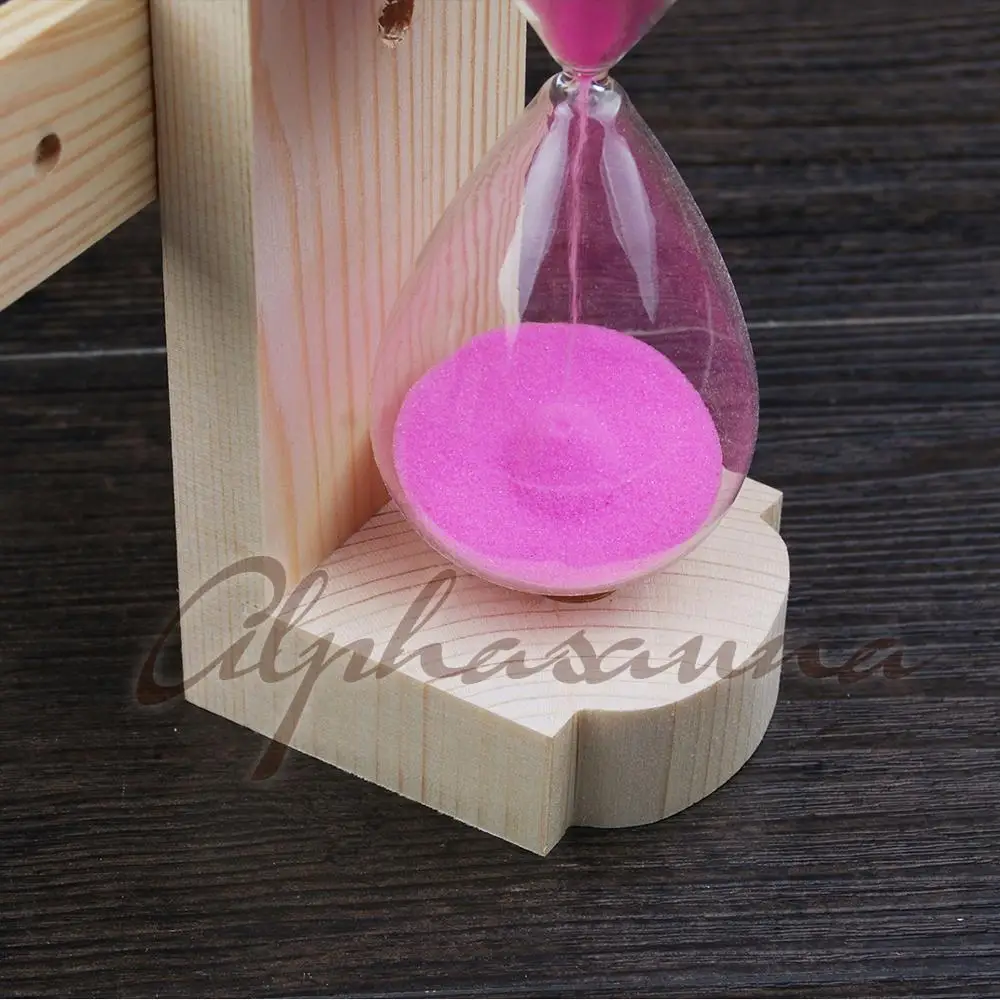OEM popular model hourglass / sand timer 15 minutes of pine wood material with low price