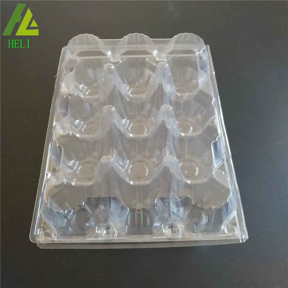 factory price Wholesale transparent 3x4 PVC plastic eggs cartons