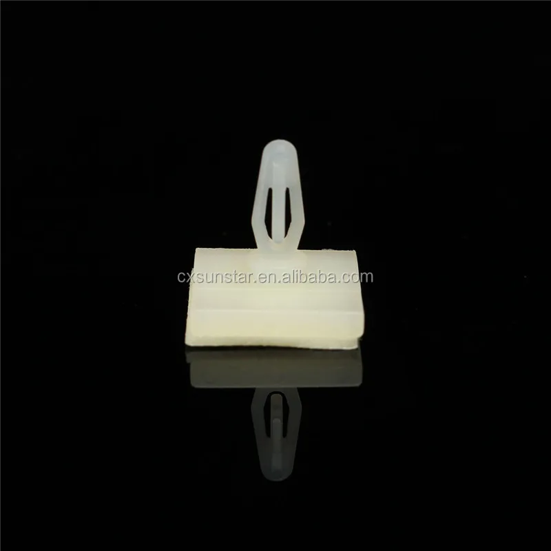 100 PCS HC-5 Nylon Plastic stick on PCB Spacer Standoff 3mm Hole support Locking Snap-In Posts Fixed Clips Adhesive