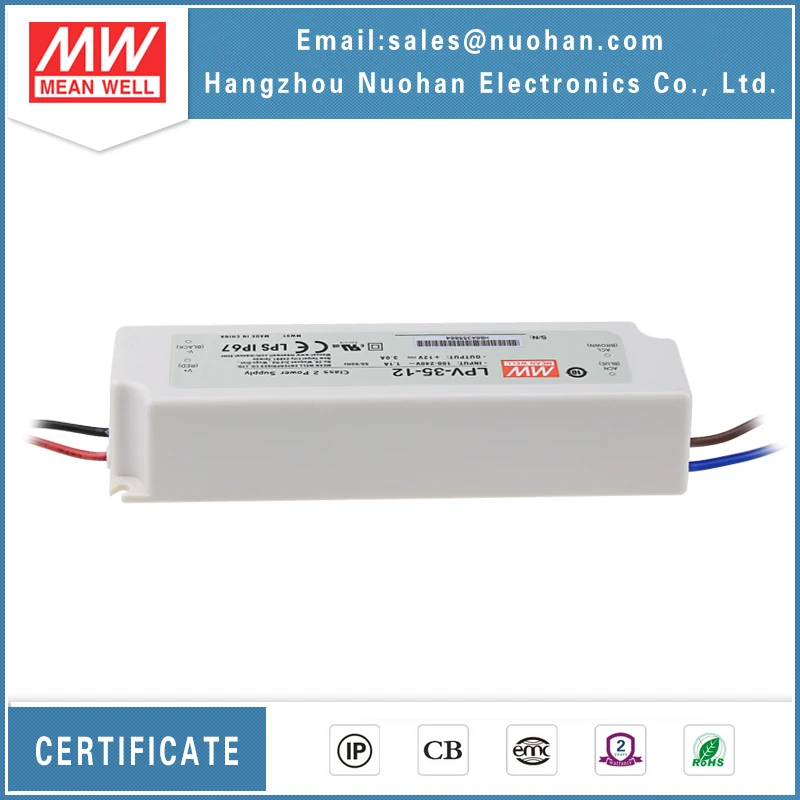 Mean well LPV-35-12 35w led light driver 35w 12v led driver