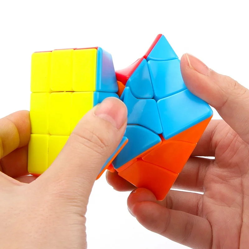 
DIY toy colorful 6cm twisty puzzle toy plastic 3d cube puzzle for children play 