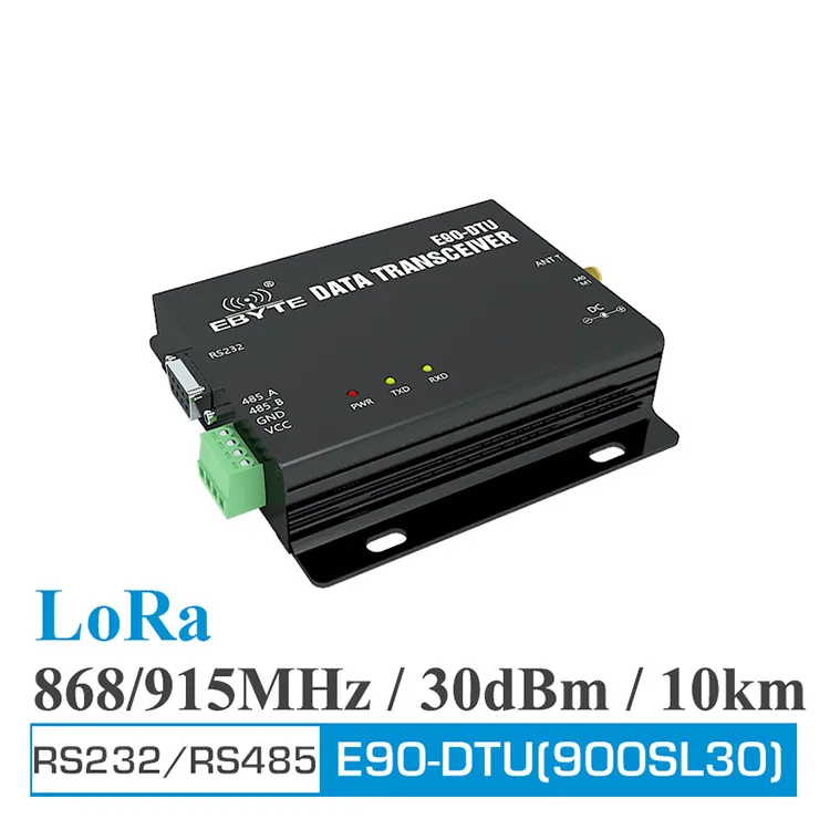 E90-DTU(900SL30) 10km LoRa modulation technology transceiver 868mhz lora dtu 915mhz industrial modem
