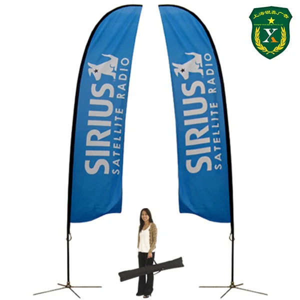 
UV waterproof custom outdoor banner knitted Flags &nbsp;&nbsp;Custom Outdoor advertising portable Beach Flag Banners