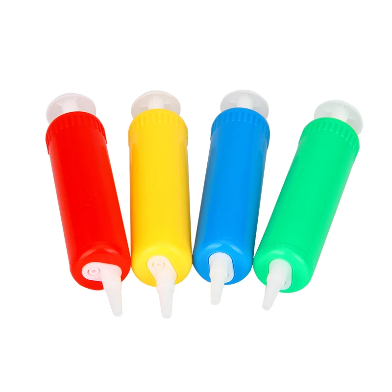 wedding favors syringe shaped plastic hand balloon air pump