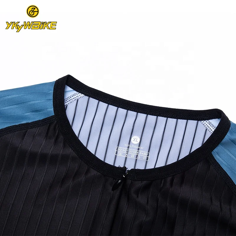 YKYWBIKE Custom OEM Cycling Clothes men black triathlon suit cycling wear