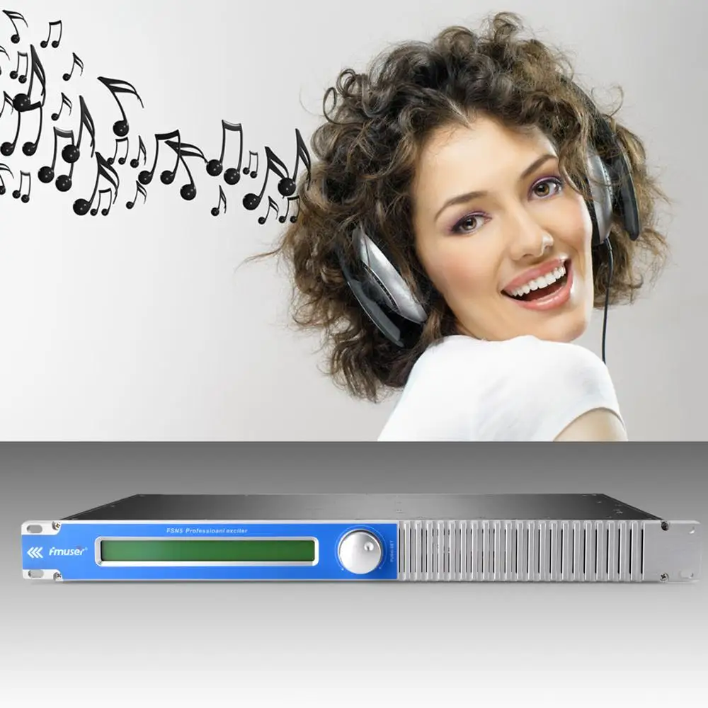 FMUSER FMT5.0-150H 100W 150watt FM Transmitter Kit FM Broadcast Transmitter+DP100 FM Dipole Antenna+30m Cable For Radio Station