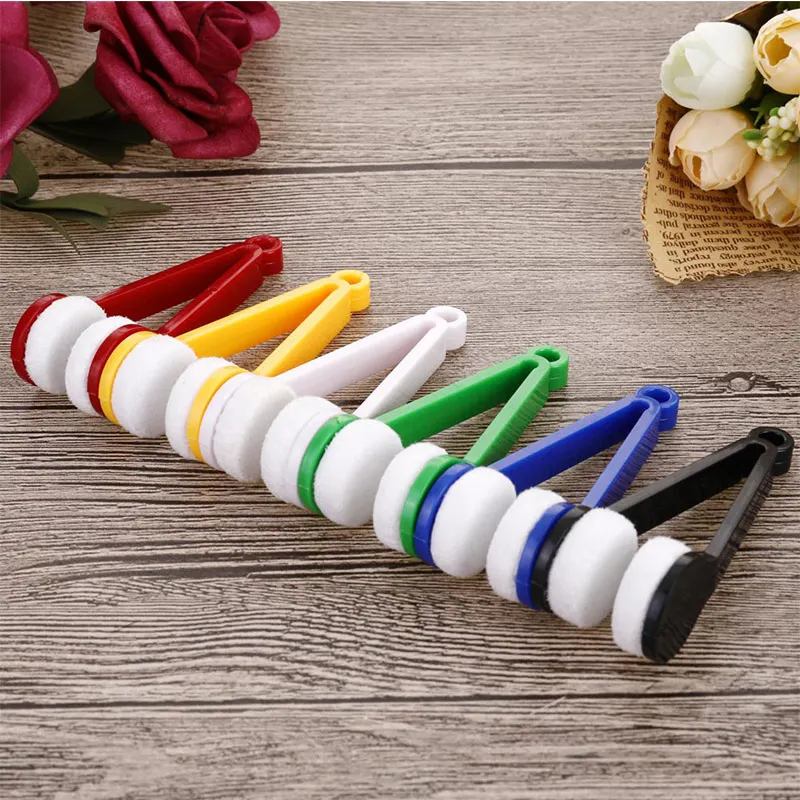 Portable Multifunctional Glasses Cleaning Rub Eyeglass Sunglasses Spectacles Microfiber spectacle Cleaner Brushes Wiping Tools