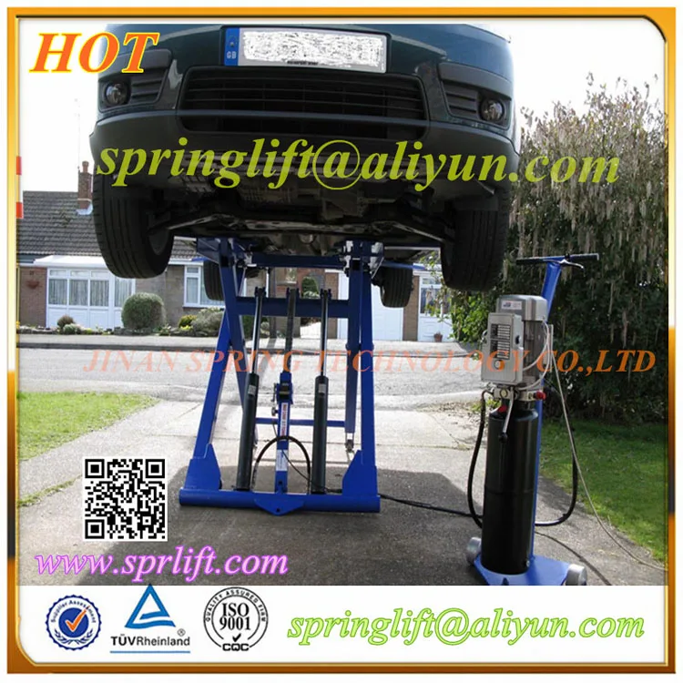 Simple and lightweight mobile car lift with lifting height 1.2m
