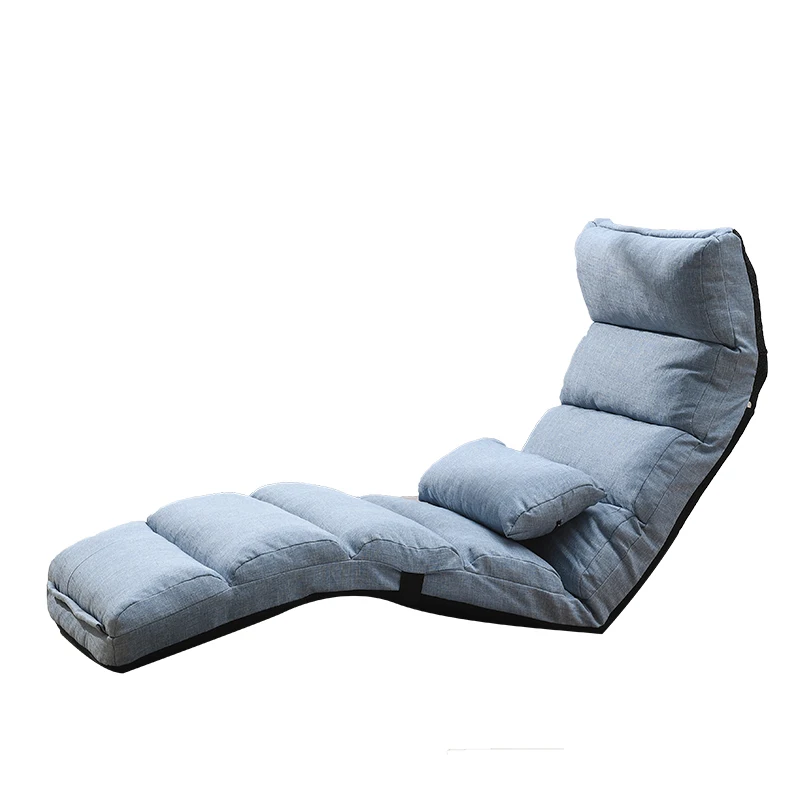 Japanese Lounge Chair Floor Seating Adjustable Upholstered Folding Sofa Bed