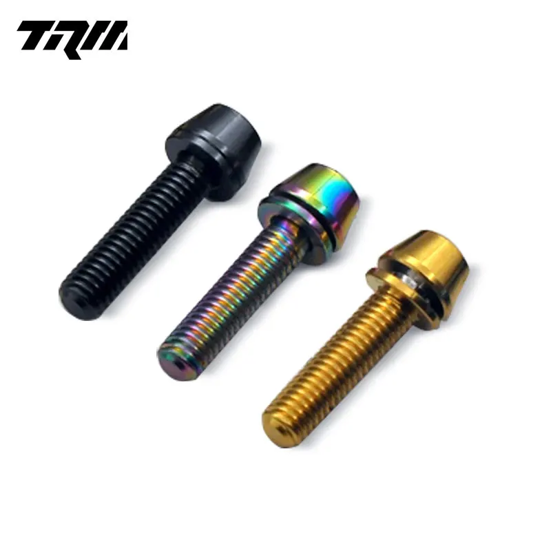 m5x16 titanium cone bolts with gasket bicycle