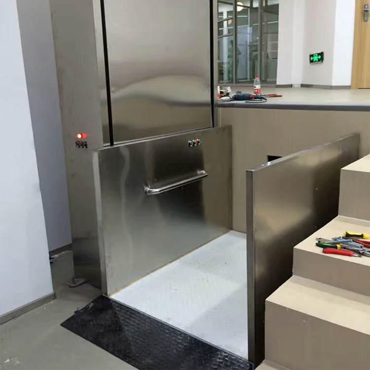 Вертикальный подъемник для инвалидной коляски/Электрический домашний лифт, разработанный по требованию, хорошего качества