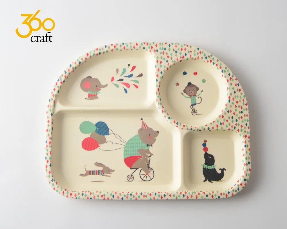 High productivity customer design bamboo cup/dishes/plate dinnerset for kids