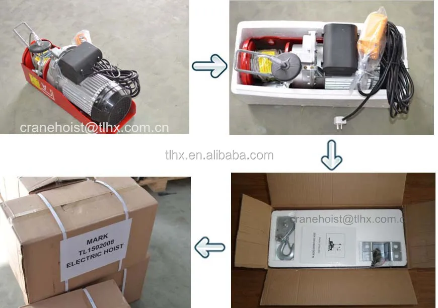 качество продукции мини 220 вольт электрическая канатная таль