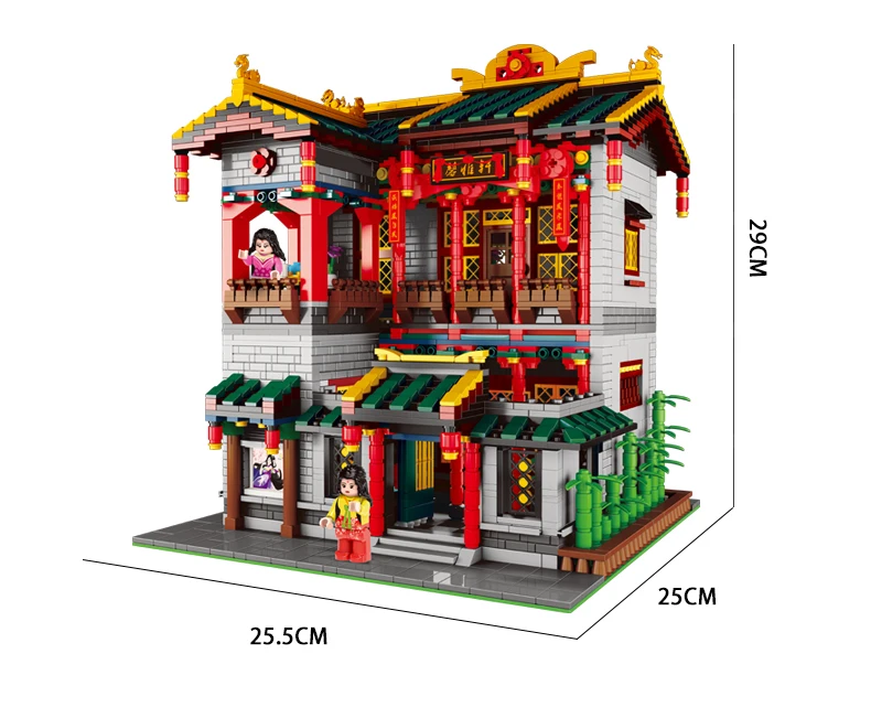 Xingbao Blocks 01003 Zhonghua Street Xinya Palace 3267pcs Chinese Town Architecture plastic building block