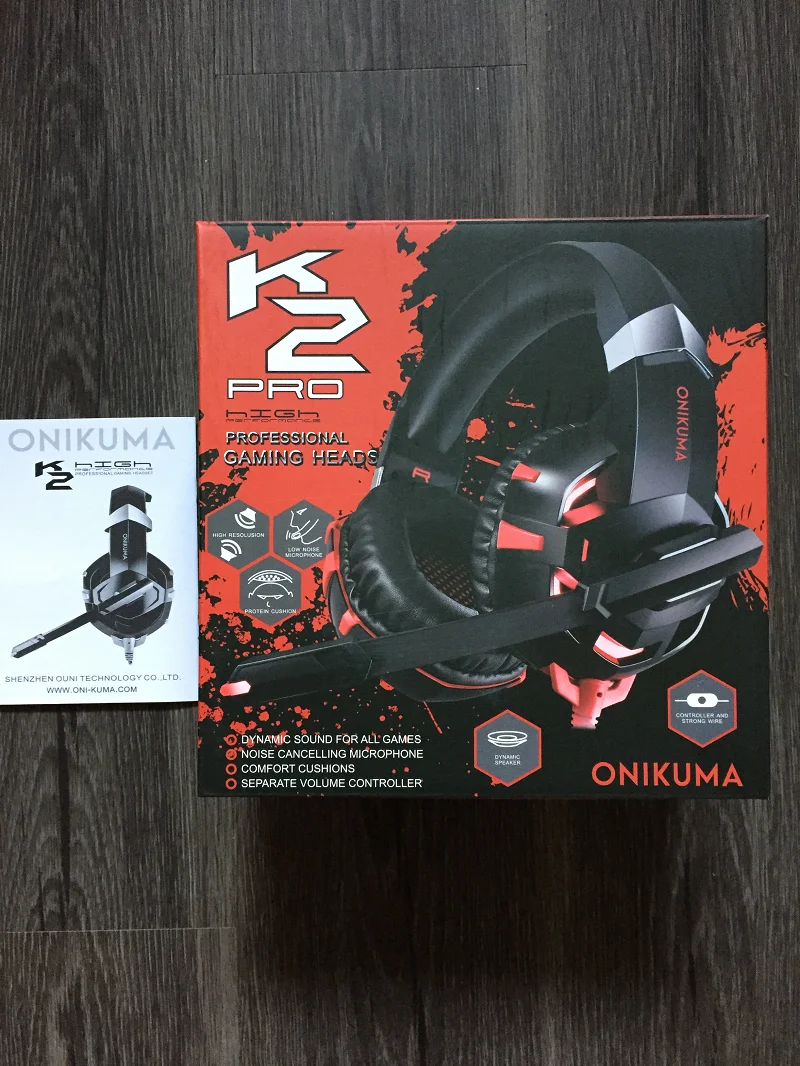  Бесплатный образец игровая гарнитура Onikuma k2 Pro игровые стереонаушники для X-box One PC