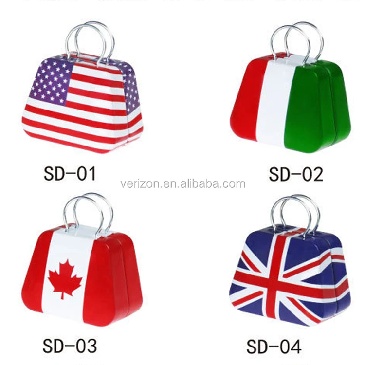 2016 новое поступление, подарочный контейнер с металлической ручкой, коллекционные Мини-жестяные коробки