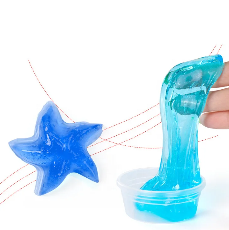 Translucent crystal magic bubble modeling clay mud soil for kids DIY slime