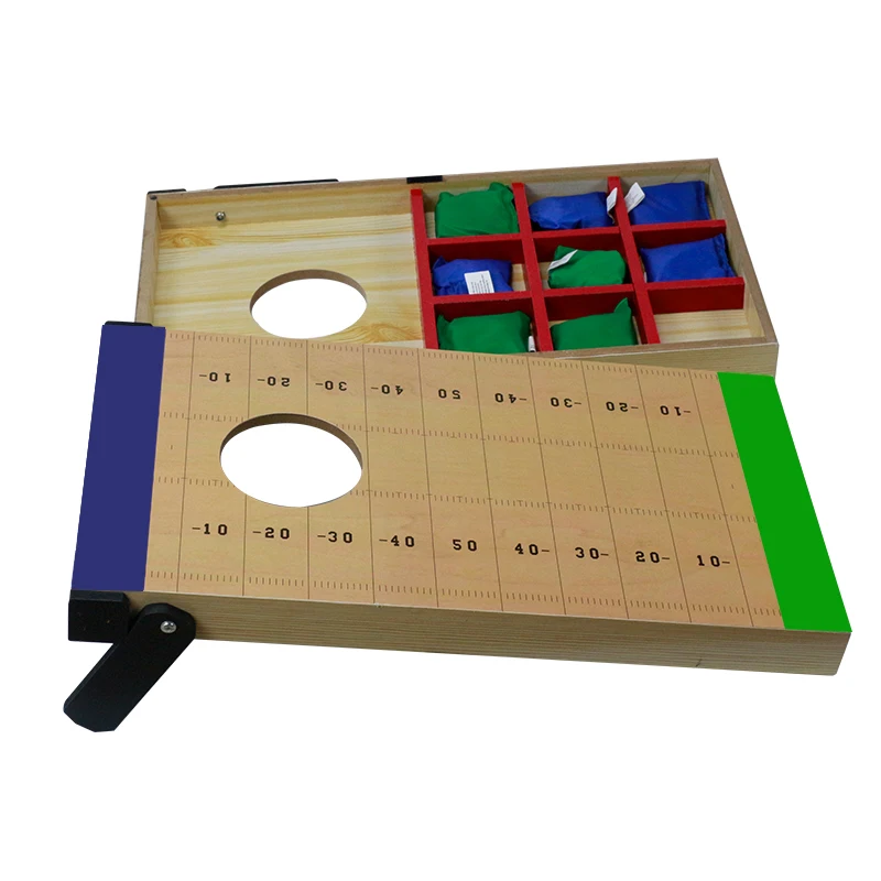 Портативный 2 в 1 Cornhole игра корнхоул и крестики-нолики игровой набор для детей