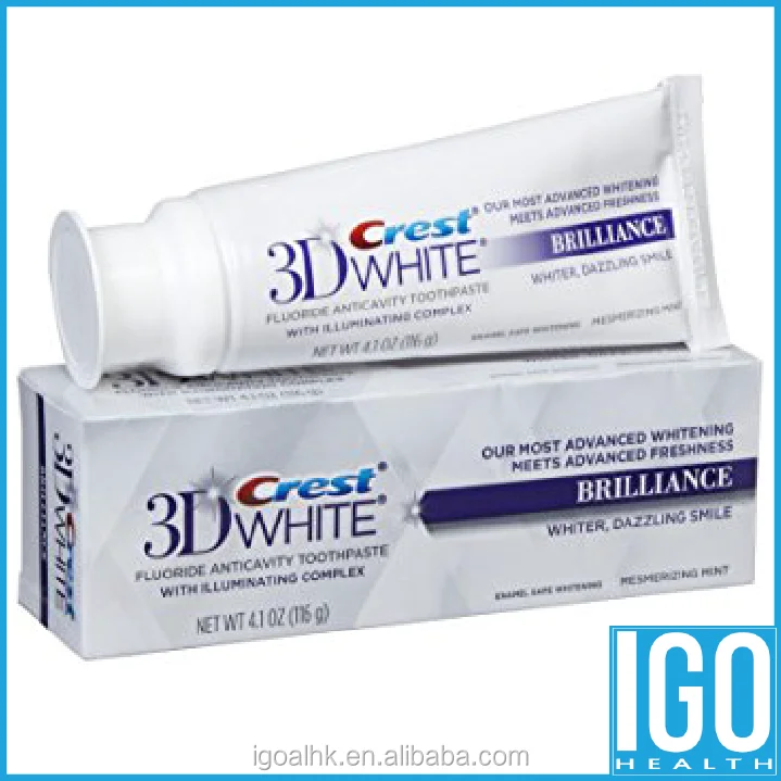 Crest 3D White Brilliance Toothpaste brands Enamel Safe Teeth Whitening natural Mesmerizing Mint Flavor 4.1 Oz Toothpaste brands