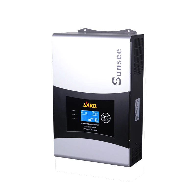 SAKO Solar Pure Sine Wave Inverter Power Inverter 3KVA  MPPT 60A  Hybrid MPPT Solar Shenzhen Inverter CE ISO