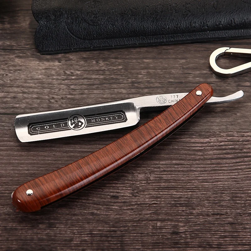 Cut Throat Shaving Straight Razor Carbon Steel Barber Sharpen Straight Razor Shave German Safty Shaver Throat Razors ABS Handle