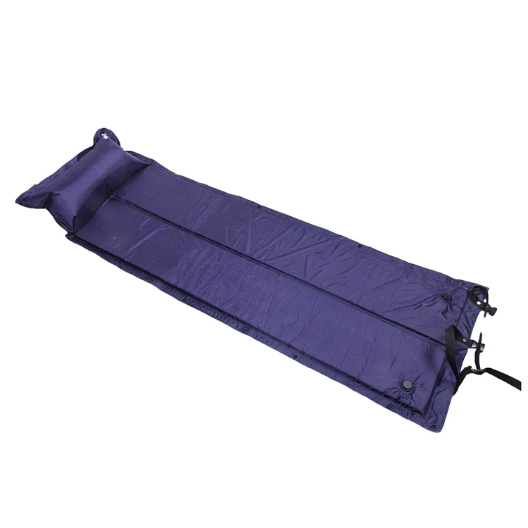 
dark blue outdoor camping automatic self inflating adult sponge/camping mat 