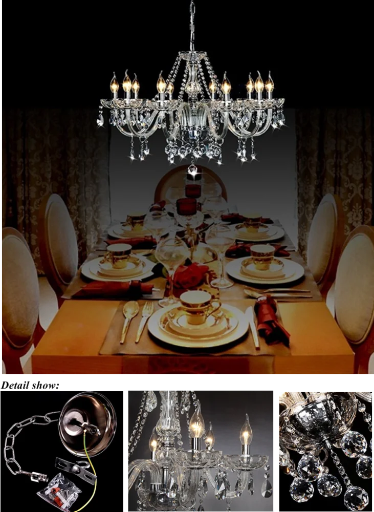 Zhongshan Supplier Wholesale Foyer Luster Chandelier Maria Theresa Chandeliers
