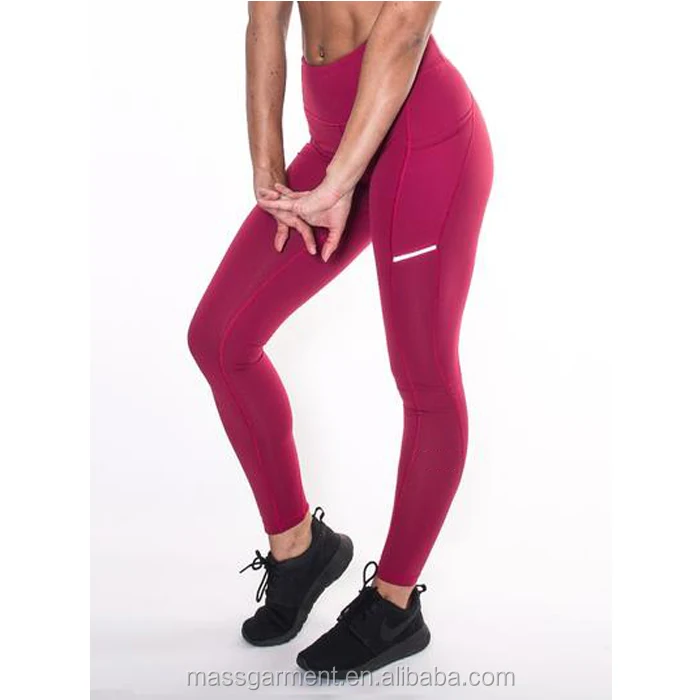 Gym Women Fitness Clothing Leggings Running Tight Leggings with 3M Reflective Stripe