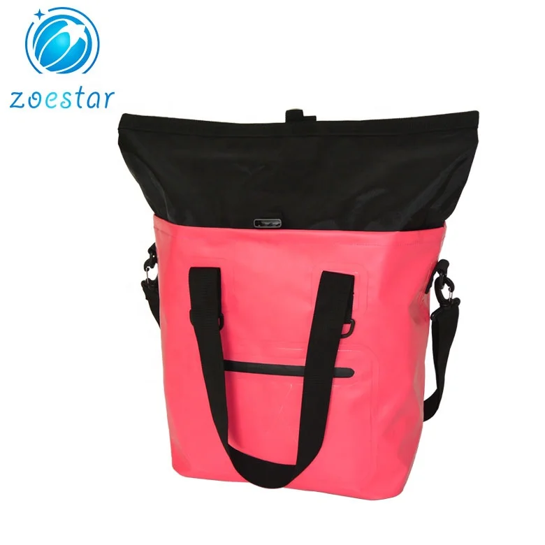 Waterproof Tote Dry Bag Top-Handle Shoulder Bag Pack with Zipper and Pocket