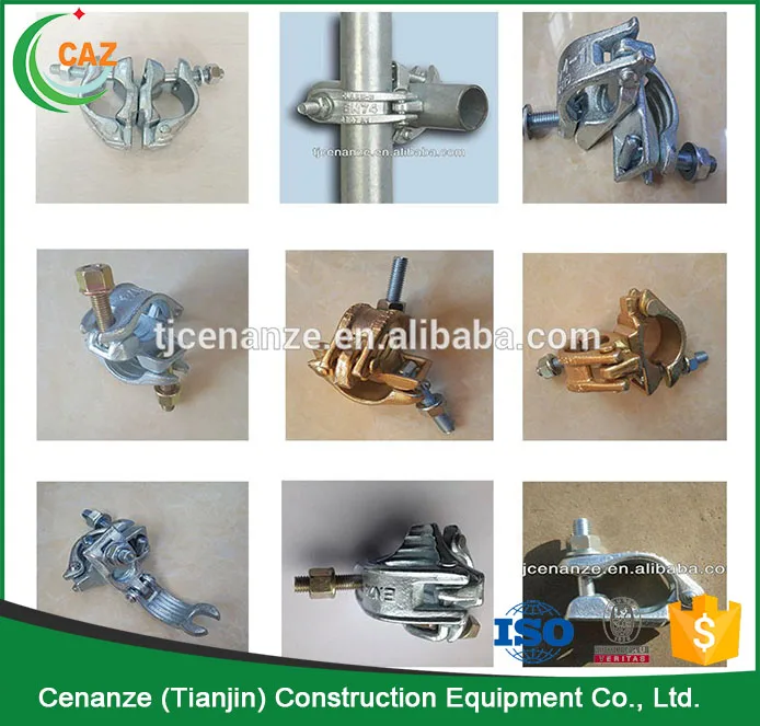 EN74 Types of Scaffolding Couplers Girder Coupler / Gravlock Coupler / Beam Clamp