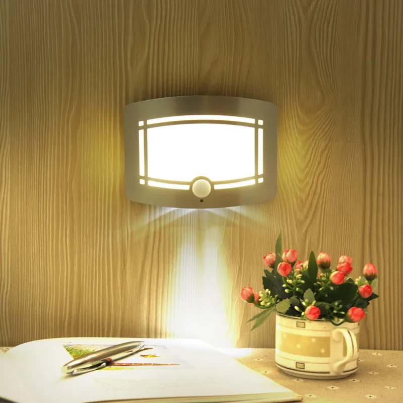 battery operated led wall light motion sensor hotel corridor led wall sconces