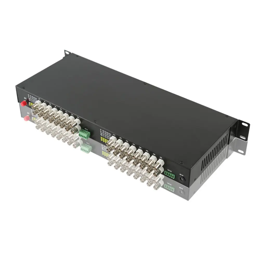 32 Channels AHD/CVI/TVI combined RS485 data fiber optic video media converter