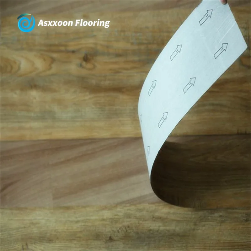 1.2mm Thick Plastic Pvc with self adhesive wood flooring Back and Wood Grians Vinyl Flooring pvc flexible plastic floor sheet