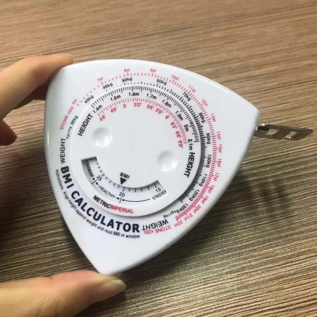 
150cm 60 inch Cute Multicolor Mini Sewing Cloth Tailor Fabric Metric Inch Retractable Measuring Tape, PVC Measuring Tape 
