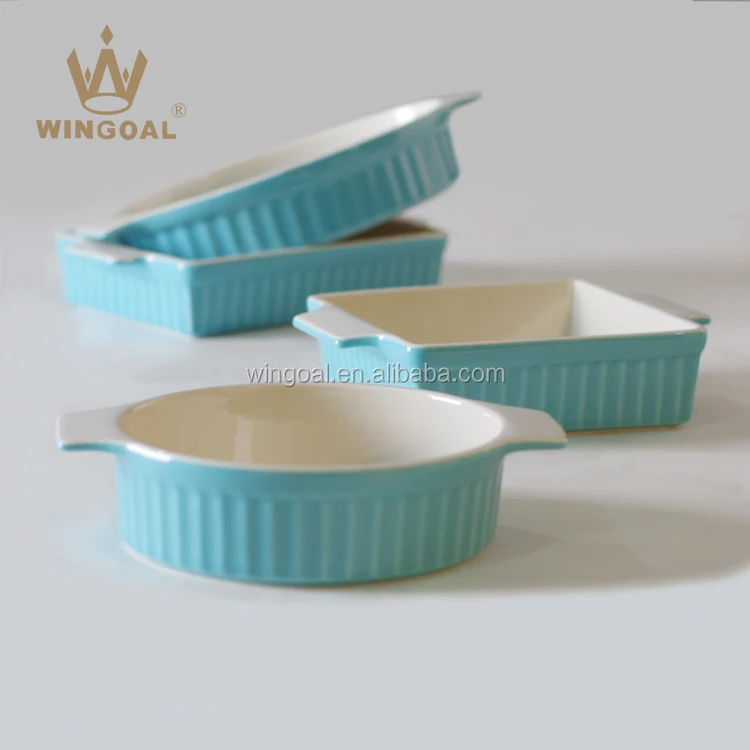 Ceramic bakeware set oven safe stoneware cooking set
