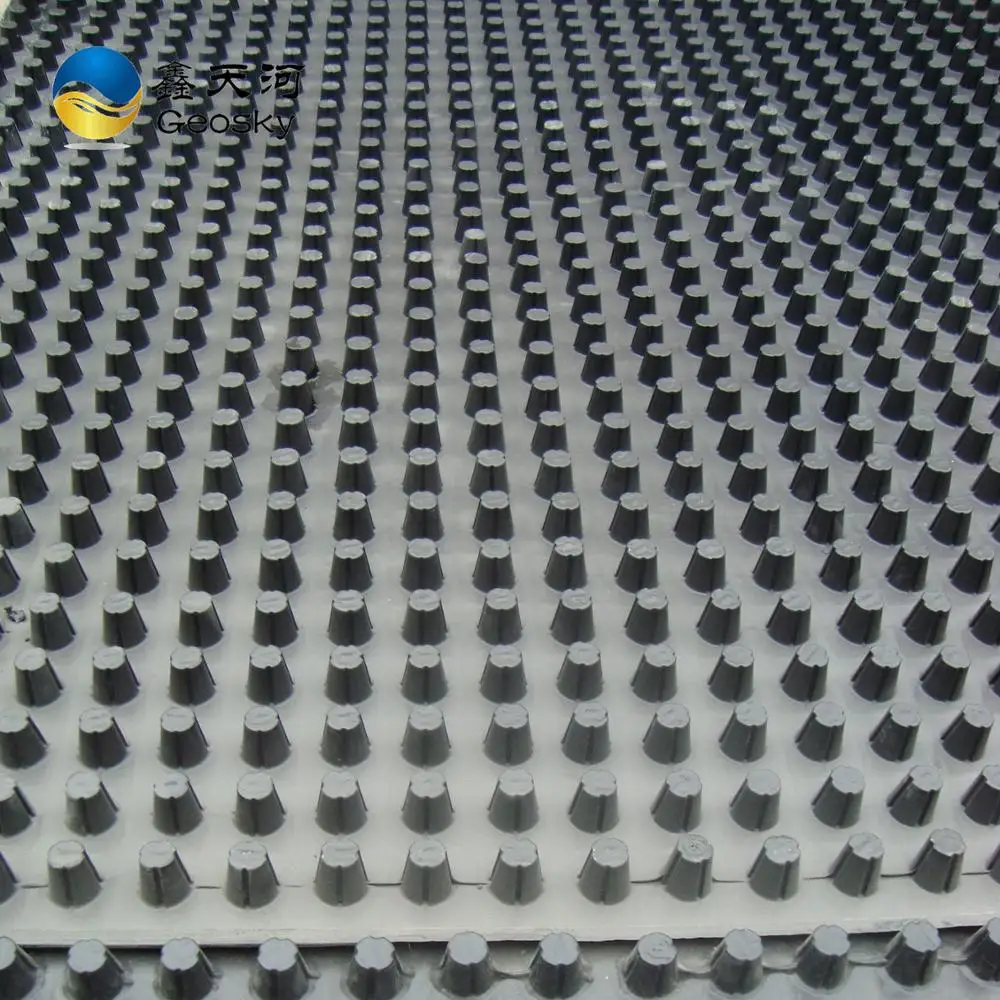 Plastic Dimpled Foundation Membrane/ Dimple Waterproof HDPE Drain Board