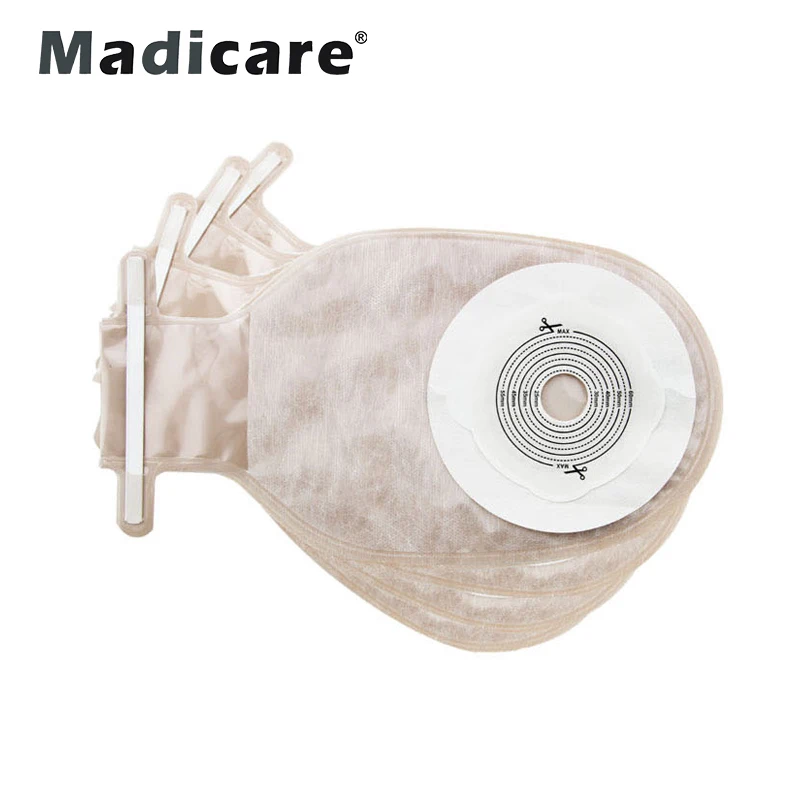 Best Quality waterproof film Medical hydrocolloid gel barrier adhesive One-piece Closed Non-woven Colostomy Bag