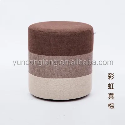Wholesale home furniture velvet sitting pouf ottoman / fabric upholstery foot rest stool