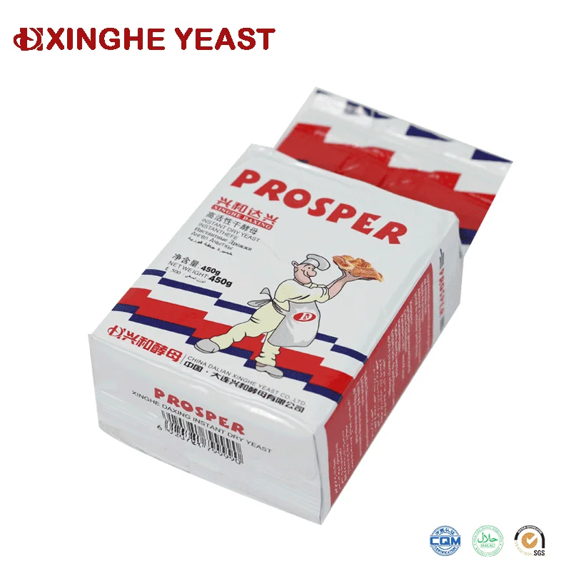 Поставщик дрожжей Dalian Xinghe Prosper бренд быстрорастворимые сухие дрожжи для выпечки хлеба
