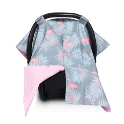 2 in 1 Carseat Canopy  Cover with Peekaboo Opening  Boys&Girls Baby carseat Cover Canopy