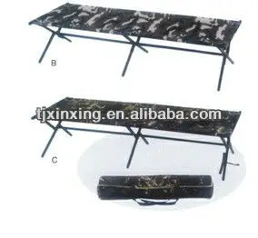 steel camping folding bed