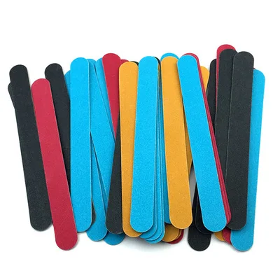 Cheap disposable custom printed round 80 100 120 150 180 240 wooden thin nail file nail