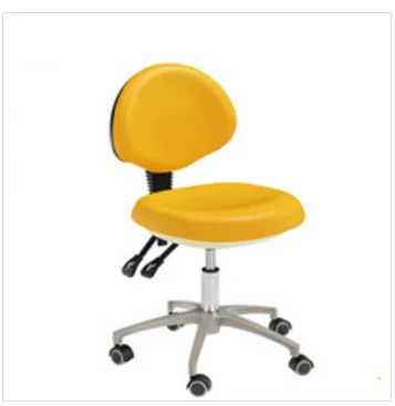 Leather and PU Material Dental Stool Dentist Stool Attached with Dental Unit