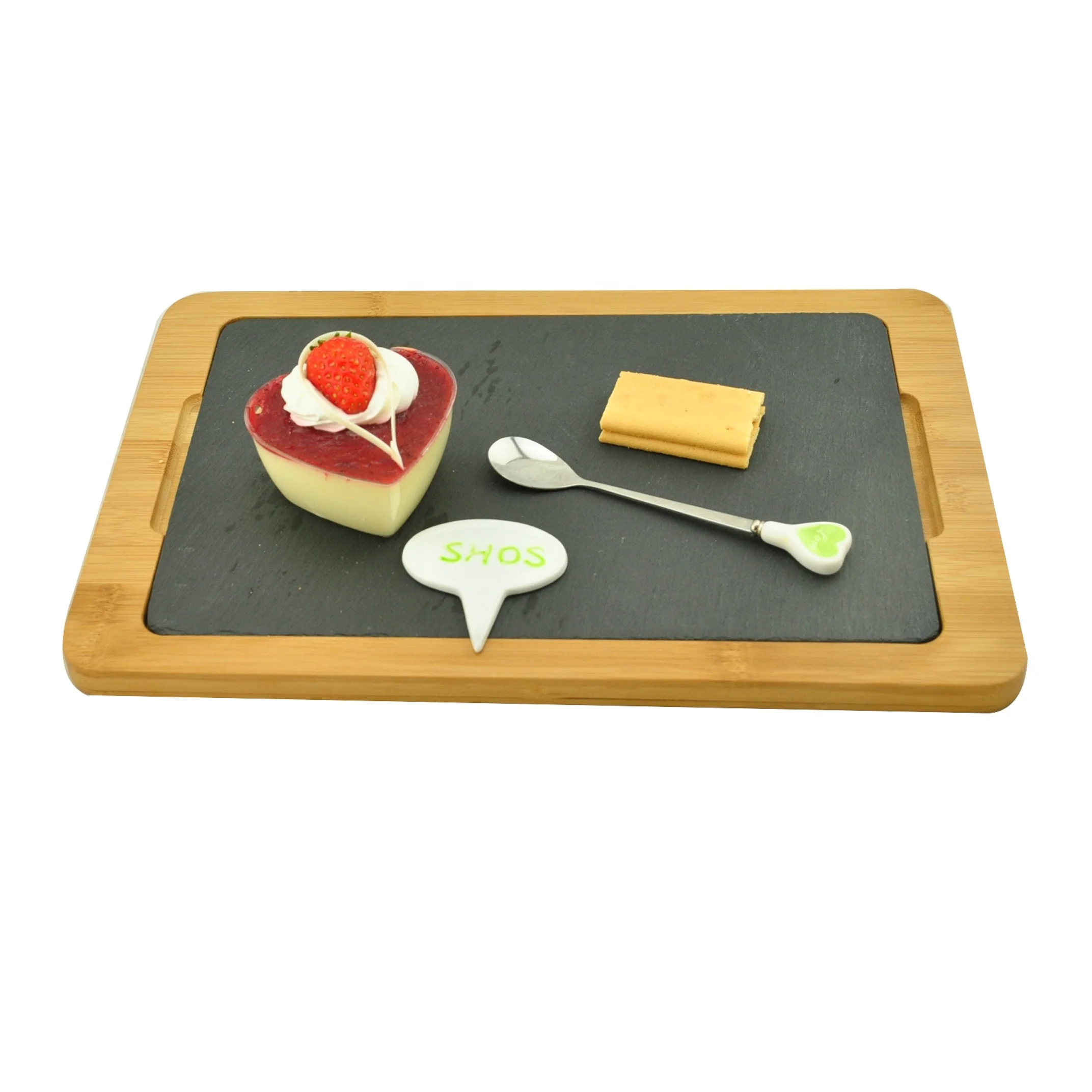 Высшее качество, уникальная сланцевая доска для сыра, деревянная подставка, доска для сыра со сланцевым образцом, поставляется логотип на заказ
