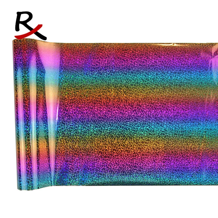 multi color laser foil 16mic 75cm*120m roll - heat transfer pet film for leather textile