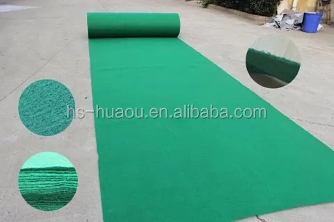 PET polyester nonwoven ribbed exhibition carpet price from carpet manufacturer