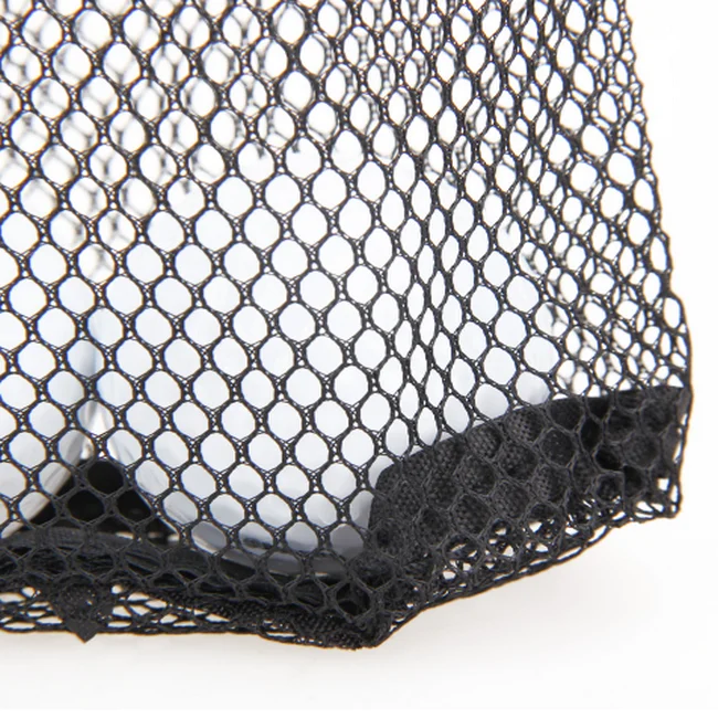 Black Nylon Mesh Nets Bag Pouch - Ideal for Outdoor Sports, Golf, Tennis, and Carrying Essentials